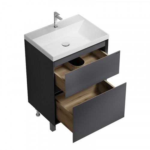 Тумба под раковину Grossman Меркадо 60 106071 цвет Графит матовый