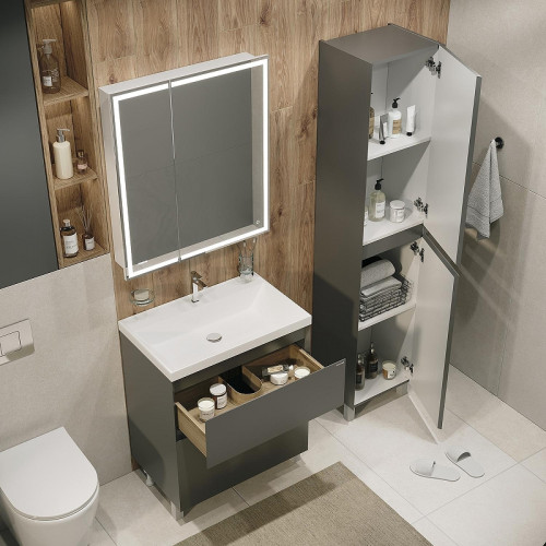 Тумба под раковину Grossman Меркадо 60 106071 цвет Графит матовый