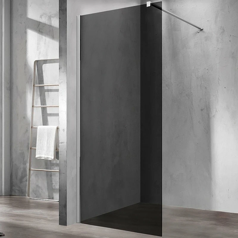 Душевая перегородка Vincea Walk-In 110 VSW-1H110CG профиль Хром стекло тонированное