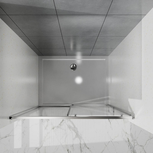 Душевая дверь Azario Shanghai 140 AZ-Y43-140-MGR-CL профиль Графит матовый стекло прозрачное