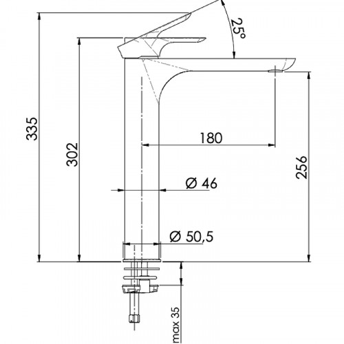 Смеситель для раковины Remer Infinity I11LBG Золото брашированное латунь