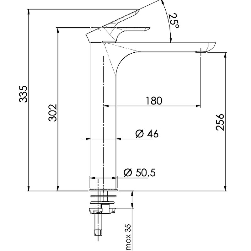 Смеситель для раковины Remer Infinity I11LBG Золото брашированное латунь