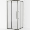 Душевой уголок Cezares Relax-304 90x90 RELAX-304-A-2-90-C-GM профиль Оружейная сталь стекло прозрачное