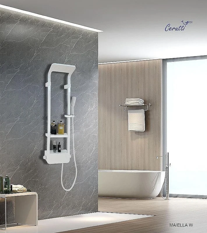 Душевая панель Ceruttispa Maiella W CT8984 Белая глянцевая
