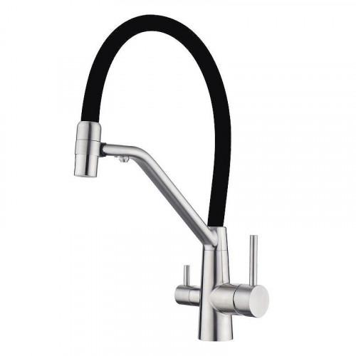 Смеситель для кухни Fmark FS1462-L01 цвет Сатин Черный