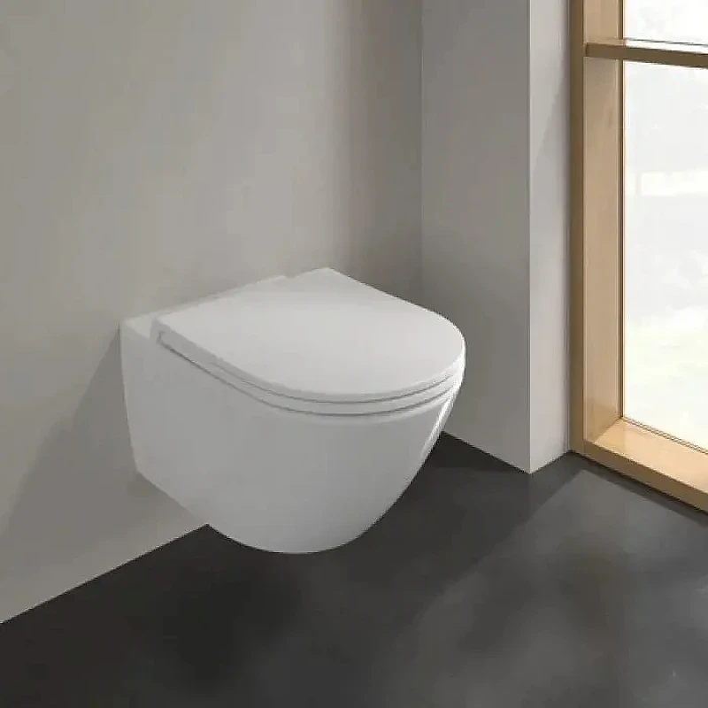 Унитаз Villeroy&Boch Subway 3.0 4670T901 подвесной цвет Белый с сиденьем Микролифт