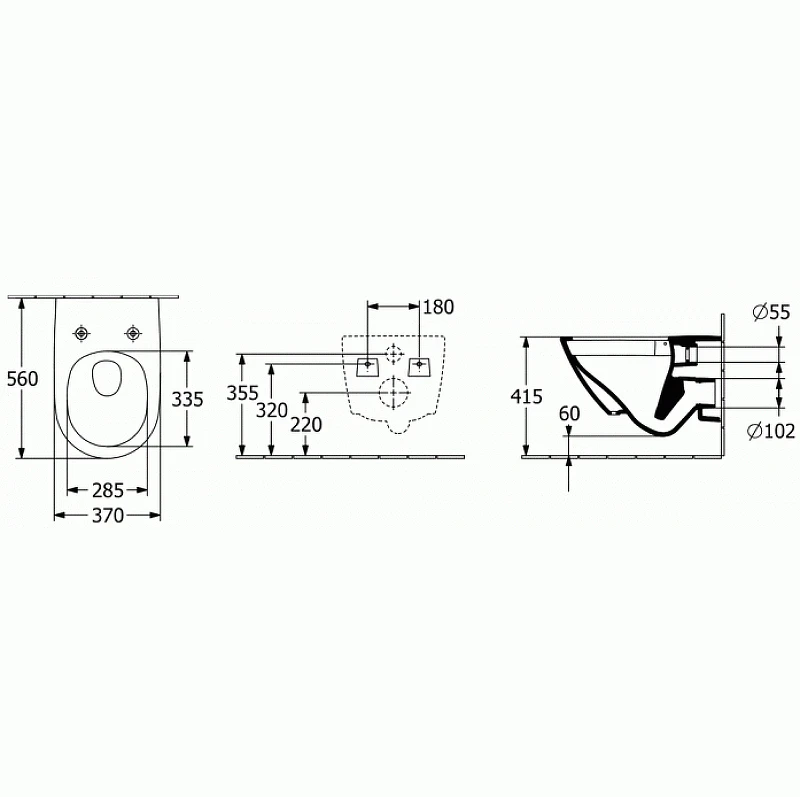 Унитаз Villeroy&Boch Subway 3.0 4670T901 подвесной цвет Белый с сиденьем Микролифт