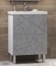 Тумба с раковиной Vigo Geometry 50 tn.GEO.FOS.50.2Y бетон-com цвет Бетон Белый