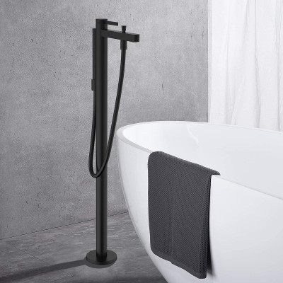 Смеситель для ванны Hansgrohe Finoris 76445670 Черный матовый
