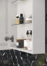 Зеркальный шкаф Sancos Cube 60 CU600 с подсветкой Белый с сенсорным выключателем МДФ / ЛДСП, стекло
