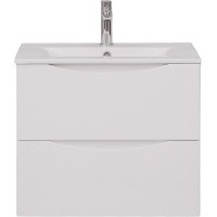 Тумба с раковиной Bond Cube 60 T01605-S05W подвесная Белая матовая МДФ / ЛДСП