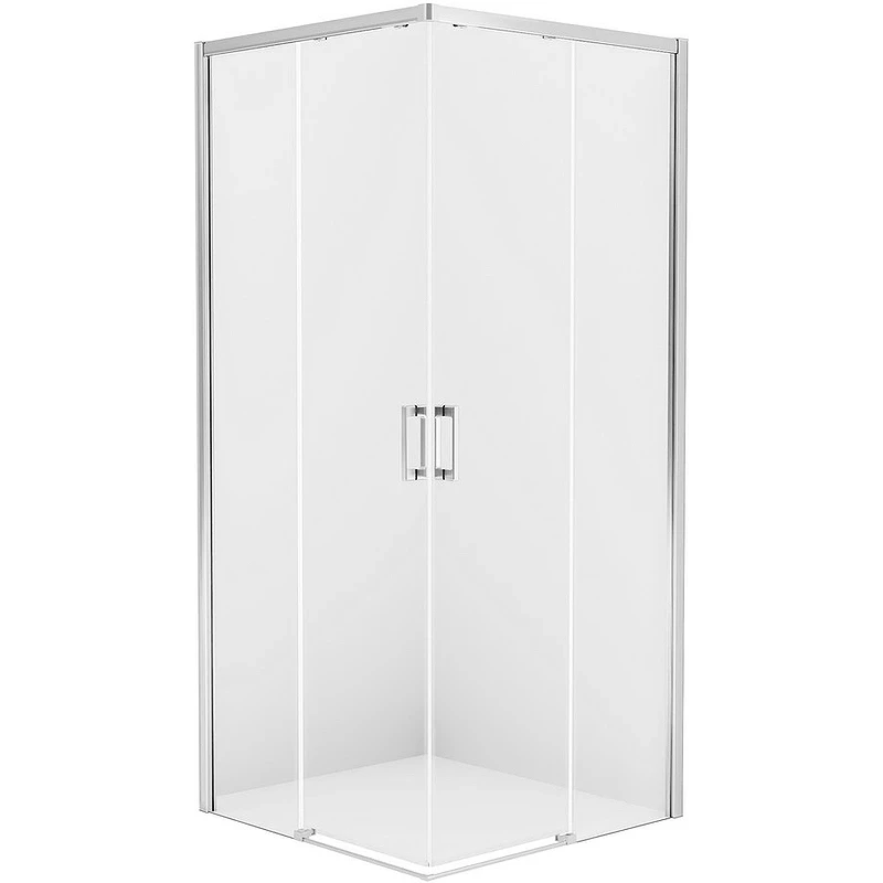 Душевой уголок New Trendy Prime Chrome 70х70 D-0348A/D-0349A профиль Хром стекло прозрачное