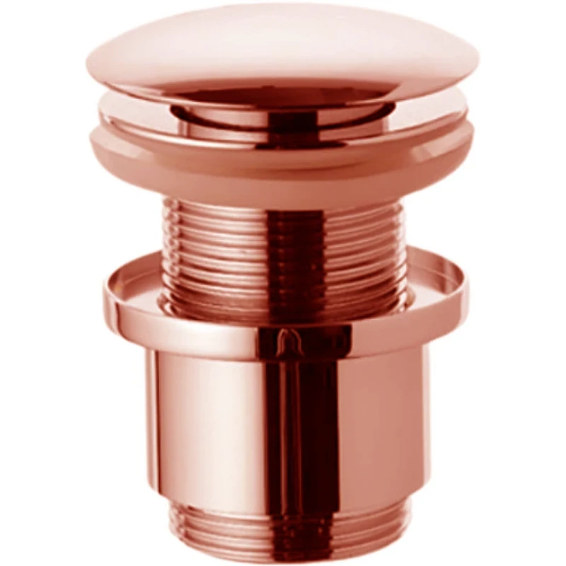 Донный клапан Remer 904CC2114RL click-clack Медь глянцевая