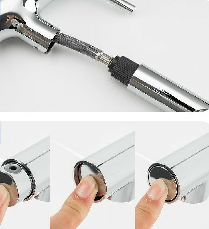 Смеситель для раковины Gappo G1052-70 Хром