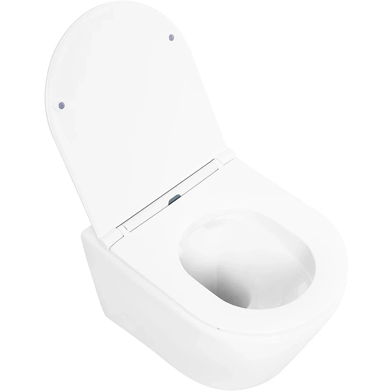Унитаз BelBagno Tre BB8001CHR/SC подвесной с сиденьем Микролифт фаянс подвесной