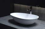 Раковина-чаша Salini Callista 58 101 1101201SM Белая матовая искусственный камень (литьевой мрамор) накладная