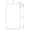 Душевая перегородка Radomir Walk-in G1 110 1-10-0-0-0-1900 профиль Хром стекло прозрачное