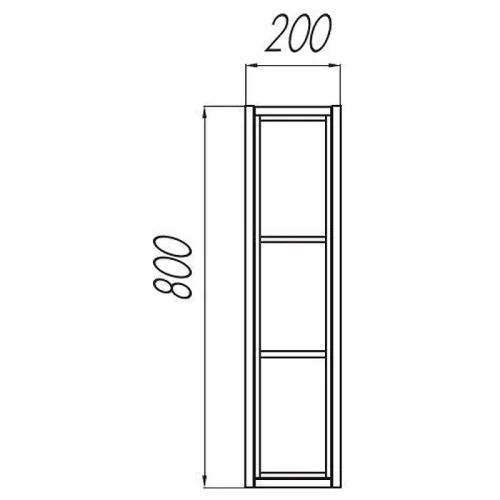 Подвесной шкаф Aquaton Брук 20 1A200903BCDL0 Дуб латте