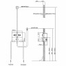 Смеситель для душа Vincea VSCV-421MB Черный матовый латунь встраиваемый
