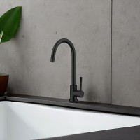 Смеситель для кухни Raiber Graceful RPB-012 Черный матовый латунь
