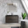 Зеркало BelBagno Kraft 88.5 SPC-KRAFT-885-785-TCH-WARM с подсветкой с подогревом Сатин с сенсорным выключателем стекло
