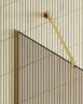 Душевая перегородка Maybah Glass MGD-1353-3у 990х1950 в узком профиле Золото стекло бронзовое