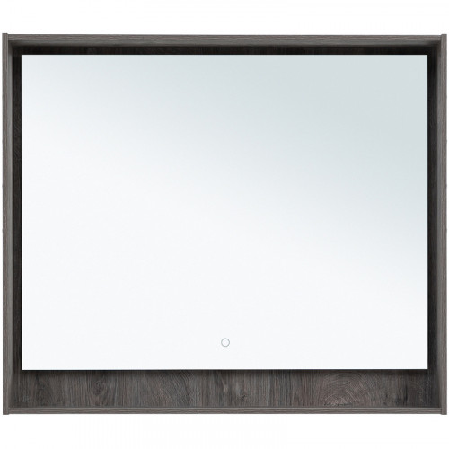 Зеркало Aquanet Милан 100 336396 с подсветкой Дуб рошелье с сенсорным выключателем МДФ / ЛДСП, стекло
