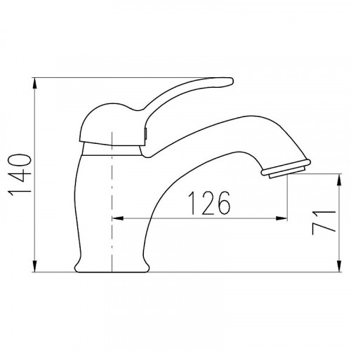 Смеситель для раковины Rav Slezak Labe L027.5KZ Золото латунь