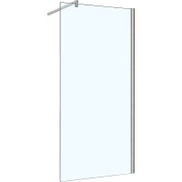 Душевая перегородка WeltWasser WW400 G-1 80 10000002937 профиль Хром стекло прозрачное