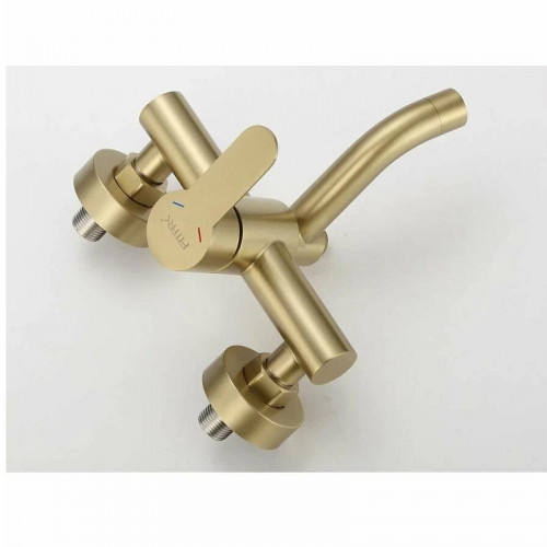 Смеситель для ванны Fmark FS8206C цвет Золото матовое