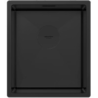 Кухонная мойка Paulmark Next 38 Uni PM213844-MBN Черная матовая нержавеющая сталь встраиваемый