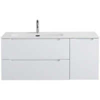 Тумба под раковину BelBagno Etna 120 L ETNA-1200-2C-1A-SO-BL-L подвесная Bianco Lucido МДФ / ЛДСП