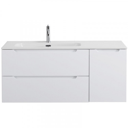 Тумба под раковину BelBagno Etna 120 L ETNA-1200-2C-1A-SO-BL-L подвесная Bianco Lucido МДФ / ЛДСП