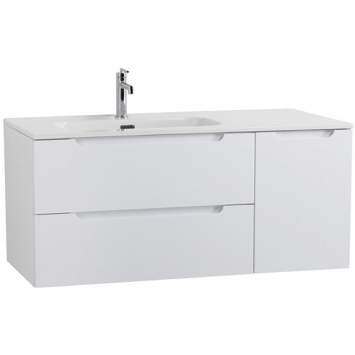 Тумба под раковину BelBagno Etna 120 L ETNA-1200-2C-1A-SO-BL-L подвесная Bianco Lucido МДФ / ЛДСП