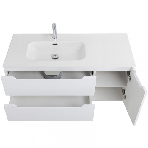 Тумба под раковину BelBagno Etna 120 L ETNA-1200-2C-1A-SO-BL-L подвесная Bianco Lucido МДФ / ЛДСП