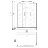 Душевая кабина River Sena 120x80 МТ 10000001253 с поддоном