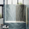 Шторка для ванны Maybah Glass MGV-573-3 515х1400 складная 2 секции Золото стекло бронзовое