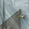 Шторка для ванны Maybah Glass MGV-573-3 515х1400 складная 2 секции Золото стекло бронзовое