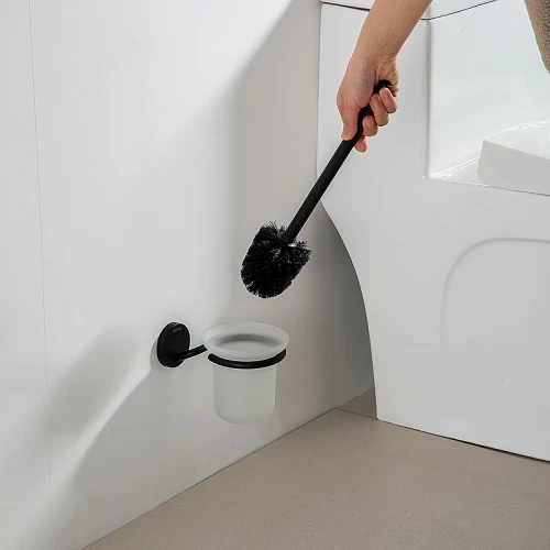 Ершик для унитаза Gappo G30710-6 цвет Черный матовый
