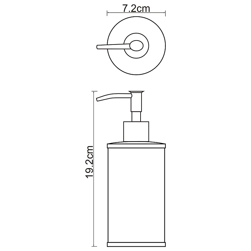 Дозатор для жидкого мыла WasserKRAFT Rossel K-5799 Белый