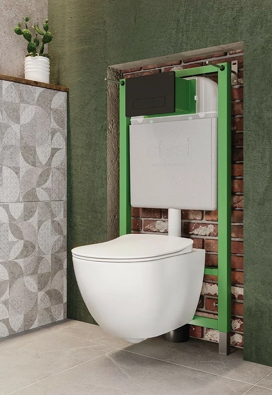 Инсталляция Ctesi Solid BK0200240 для унитаза без клавиши смыва