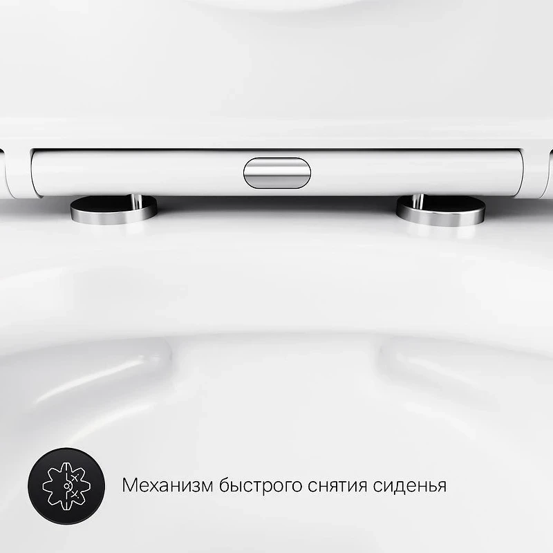 Комплект унитаза DIWO AM.PM Sense C741701SC с сиденьем с инсталляцией DIWO 4501 с клавишей смыва цвет Матовый черный
