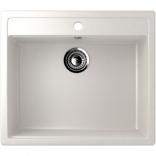 Кухонная мойка Ulgran Classic U-104-331 Белая искусственный камень (литьевой мрамор) встраиваемый