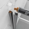 Душевой уголок Triton ДШ Фикс 120х80 Щ0000077238 профиль Вороненая сталь стекло прозрачное