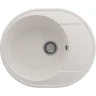 Кухонная мойка Ulgran Quartz Nora 585-01 Жасмин искусственный камень (литьевой мрамор) встраиваемый