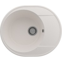 Кухонная мойка Ulgran Quartz Nora 585-01 Жасмин искусственный камень (литьевой мрамор) встраиваемый