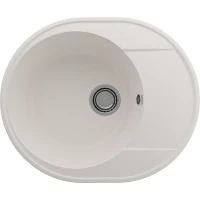 Кухонная мойка Ulgran Quartz Nora 585-01 Жасмин искусственный камень (литьевой мрамор) встраиваемый