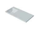 Раковина Madera Kamilla 100 L 4627173210577 с местом под стиральную машину Белая
