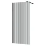 Душевая перегородка Azario Walk-in 100 AZ-251-100-MB-CRF профиль Черный матовый стекло рифленое