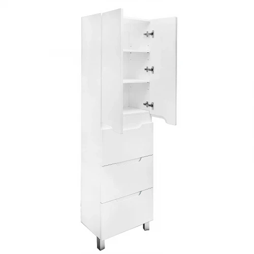 Шкаф пенал Azario Kantri 50 CS00097265 цвет Белый глянец